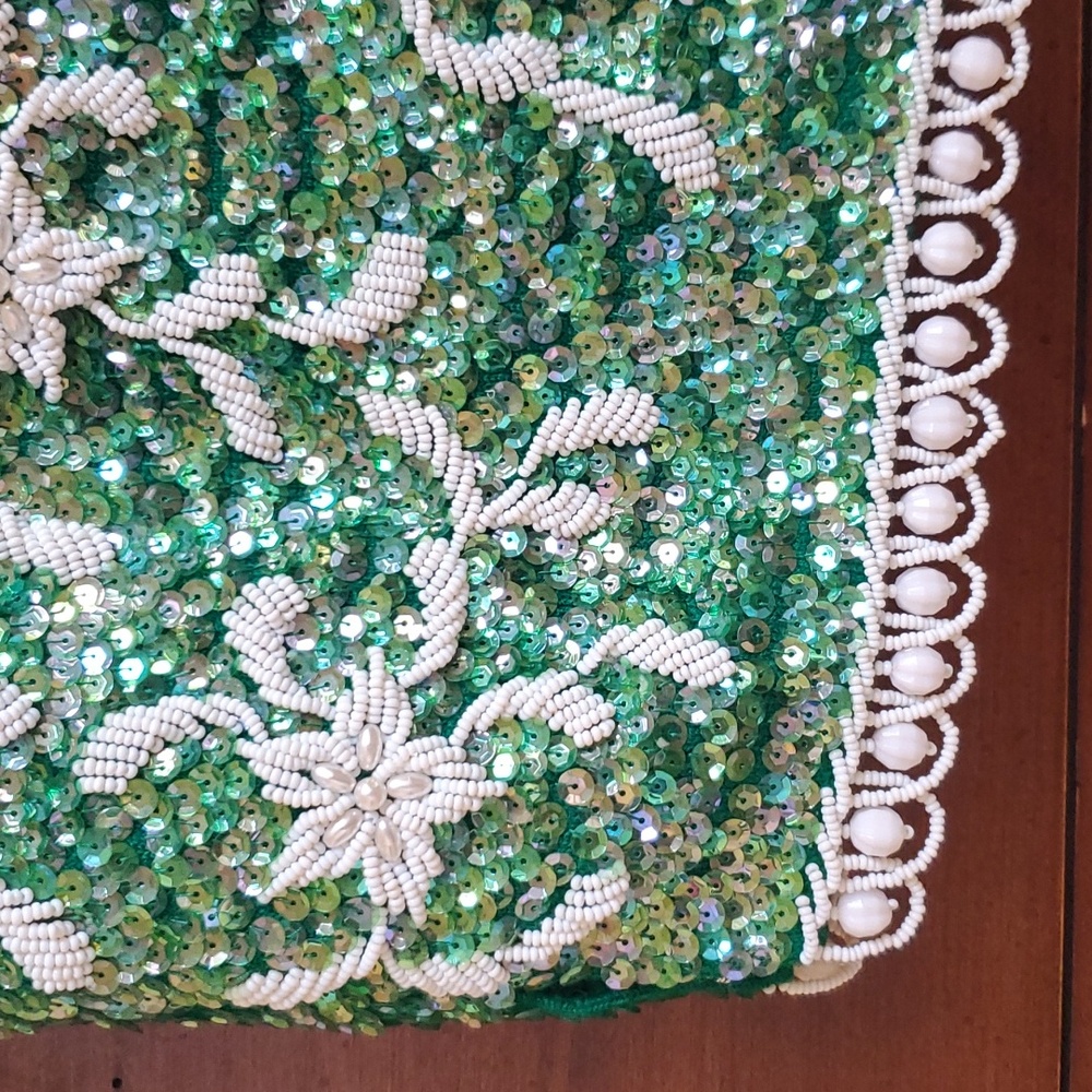 Vintage Sequin and Beaded Top Size L - Picture 3 of 14